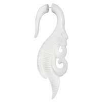 Cargar imagen en el visor de la galería, Fake Piercing Bone Edelstahl weiß Spiralen Sterne Spike Ohrstecker Ohrring - chic-net.de
