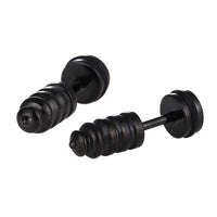 Load image into Gallery viewer, Fake Piercing Expander schwarz Dübel Schaubverschluss Edelstahl - chic-net.de
