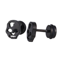 Load image into Gallery viewer, Fake Piercing Expander schwarz Fratze Loch Schaubverschluss Edelstahl - chic-net.de
