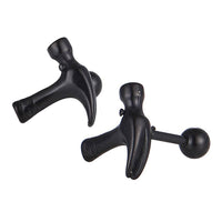 Load image into Gallery viewer, Fake Piercing Expander schwarz Hammer Werkzeug Schaubverschluss Edelstahl - chic-net.de
