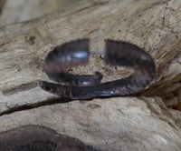 Load image into Gallery viewer, Fake Piercing Ohrring Spirale Holz dunkel Labyrinth - chic-net.de
