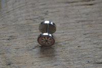 Cargar imagen en el visor de la galería, Fake Piercing Plug Vegvisir silber Edelstahl 10mm.
