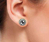 Load image into Gallery viewer, Fake Piercing Plug Viking schwarz Edelstahl 10mm.
