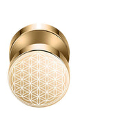 Load image into Gallery viewer, Fake Plug Piercing Edelstahl 10mm Blume des Lebens Viking - chic-net.de
