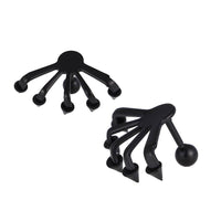 Load image into Gallery viewer, Fake Plug Piercing Edelstahl fünf Krallen mit Cone Spitzen schwarz Schraubverschluss - chic-net.de
