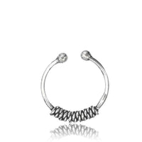 Load image into Gallery viewer, Fake Septum Piercing Nasenring Silber filigran 0.8mm - chic-net.de
