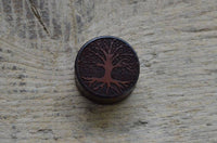 Cargar imagen en el visor de la galería, Flesh Plug Holz Sonoholz Baum des Lebens double flared - chic-net.de
