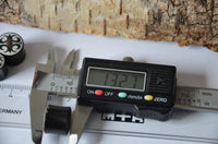 Cargar imagen en el visor de la galería, Flesh Plug Horn Auge Kreuz Bone Inlay double flared - chic-net.de
