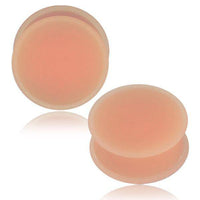 Cargar imagen en el visor de la galería, Flesh Plug Silikon ribbed hautfarben Hider Retainer - chic-net.de
