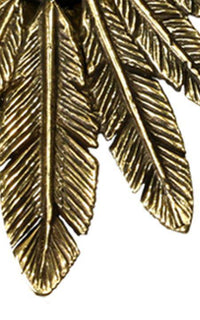 Load image into Gallery viewer, Flesh Tunnel antik gold Messing Plug zum Einhängen Spalt Federschmuck Indianer - chic-net.de
