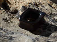 Load image into Gallery viewer, Flesh Tunnel Holz Raute konkav dunkel double flared - chic-net.de
