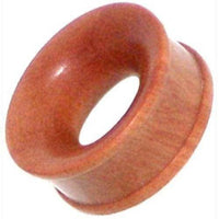 Load image into Gallery viewer, Flesh Tunnel Rosenholz braun Rotstich ribbed Holz - chic-net.de
