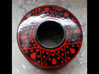 Cargar imagen en el visor de la galería, Flesh Tunnel Sternenkranz dick rot Ohr Sono Holz - chic-net.de
