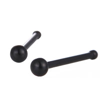 Load image into Gallery viewer, Gerader Nasenstecker schwarz mini Kugel Chirurgenstahl - chic-net.de
