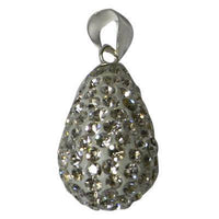 Load image into Gallery viewer, Glitzerschmuckset Birne weiß Kristall Zirkonia Anhänger Ohrringe 925er Sterling Silber Damen Schmuck - chic-net.de
