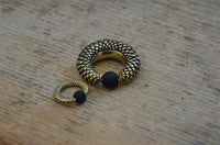 Load image into Gallery viewer, Gummi Klemmkugel Ring Messing Piercing Gitter - chic-net.de
