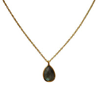 Load image into Gallery viewer, Halskette Gold vergoldet Karabiner verstellbar 925 Sterling Silber Edelsteine - chic-net.de
