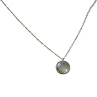 Load image into Gallery viewer, Halskette Karabiner 925 Sterling Silber Edelsteine verstellbar facettiert - chic-net.de
