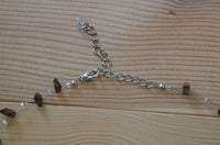 Load image into Gallery viewer, Halskette Perlen Stein Splitter Bündel Tigerauge braun - chic-net.de
