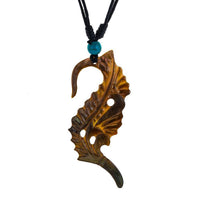 Load image into Gallery viewer, Halskette Perlmutt verstellbar Baumwolle Muschel Kette handgeschnitzt Türkis Stein Tomoe - chic-net.de
