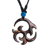 Load image into Gallery viewer, Halskette Perlmutt verstellbar Baumwolle Muschel Kette handgeschnitzt Türkis Stein Tomoe - chic-net.de
