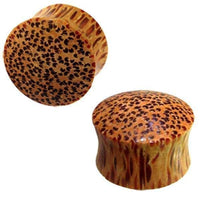Load image into Gallery viewer, hell Holz Plug Punkte Muster Kokosholz handmade - chic-net.de
