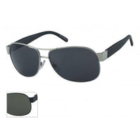 Cargar imagen en el visor de la galería, Herren Sonnenbrille Pilotenbrille getönt 400UV breite Bügel schwarz Metallrahmen - chic-net.de
