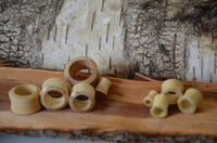 Cargar imagen en el visor de la galería, Holz Flesh Tunnel Krokodilholz hell leicht konvex double flared - chic-net.de
