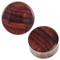 Cargar imagen en el visor de la galería, Holz Plug braun natürlich gemasert Tunnel Tribal Expander Organic Ohrplug - chic-net.de
