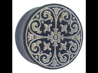 Load image into Gallery viewer, Holz Plug Gothic Kreuz silber double flared - chic-net.de
