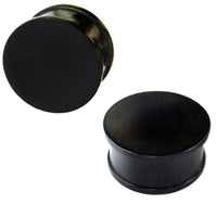 Cargar imagen en el visor de la galería, Holz Plug konkav Eisenholz Punktestruktur schwarz - chic-net.de
