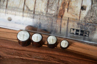 Load image into Gallery viewer, Holz Plug Sonoholz Bone Inlay Gesicht weiß - chic-net.de
