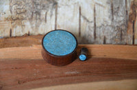 Cargar imagen en el visor de la galería, Holz Plug Sonoholz Crushed Türkis Inlay double flared - chic-net.de
