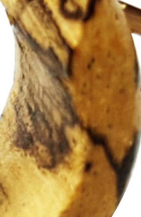 Cargar imagen en el visor de la galería, Holz Plug Tamarinde Punkte Dreiecke Afghan Style Brass gold - chic-net.de
