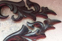 Load image into Gallery viewer, Holz schwarz 8mm Lobe Piercing Hook Flame 8cm lang - chic-net.de
