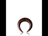 Load image into Gallery viewer, Holz Septum Lobe Ohr Piercing Sichel 3mm 4mm 6mm - chic-net.de
