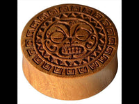 Cargar imagen en el visor de la galería, Holz Teakholz Plug Sonnen Maske double flared - chic-net.de
