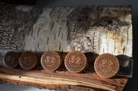 Cargar imagen en el visor de la galería, Holz Teakholz Plug Sonnen Maske double flared - chic-net.de
