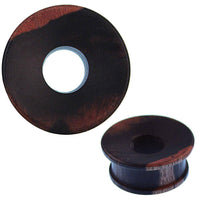 Cargar imagen en el visor de la galería, Holz Tunnel Pilz Form Eisenholz flach handgeschnitzt Tribal Plug Expander - chic-net.de
