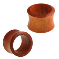 Load image into Gallery viewer, Holz Tunnel Sawoholz konvex rotbraun gemasert Organic Holztunnel - chic-net.de
