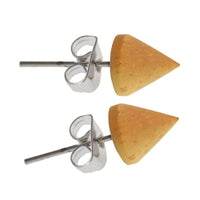 Load image into Gallery viewer, Holzohrstecker Ohrstecker Holz Kegel 925er Sterlingsilber 8 mm Maserung - chic-net.de
