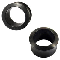 Cargar imagen en el visor de la galería, Holztunnel Eisenholz Maserung schwarz handgeschnitzt Tribal Holz Tunnel Plug Ohrstecker Expander - chic-net.de
