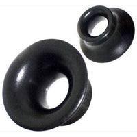 Load image into Gallery viewer, Holztunnel Trichter schwarz handgeschnitzt Eisenholz gemasert Tribal Holz Tunnel Plug Expander - chic-net.de
