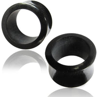 Cargar imagen en el visor de la galería, Horn Flesh Tunnel schwarz Tribal Plug Piercing double flared - chic-net.de
