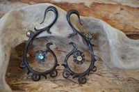 Cargar imagen en el visor de la galería, Horn Piercing Dehnschnecke Abalone Inlay Blume Spirale - chic-net.de
