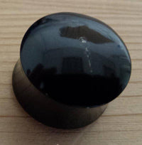 Cargar imagen en el visor de la galería, Hornplug Perlmutt Horn Rose handgeschnitzt schillernd Tunnel Plug weiß Expander - chic-net.de
