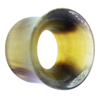 Cargar imagen en el visor de la galería, Horntunnel Horn natural Blondy geschnitzt Flesh Tunnel Lobe Plug Expander - chic-net.de
