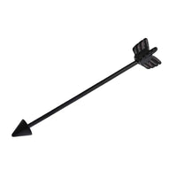 Load image into Gallery viewer, Industrial Barbell Piercing schwarz Pfeil Edelstahl 45 mm lang - chic-net.de
