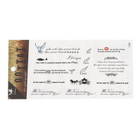 Cargar imagen en el visor de la galería, Klebe Tattoos Sprüche Liebe Waffen Kutsche Feder Taube 1 Bogen 13 Motive - chic-net.de
