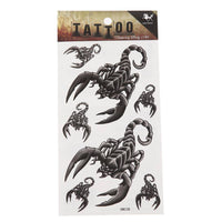 Cargar imagen en el visor de la galería, Klebetattoo Skorpione grau schwarz diverse Größen 7 Motive 1 Bogen - chic-net.de

